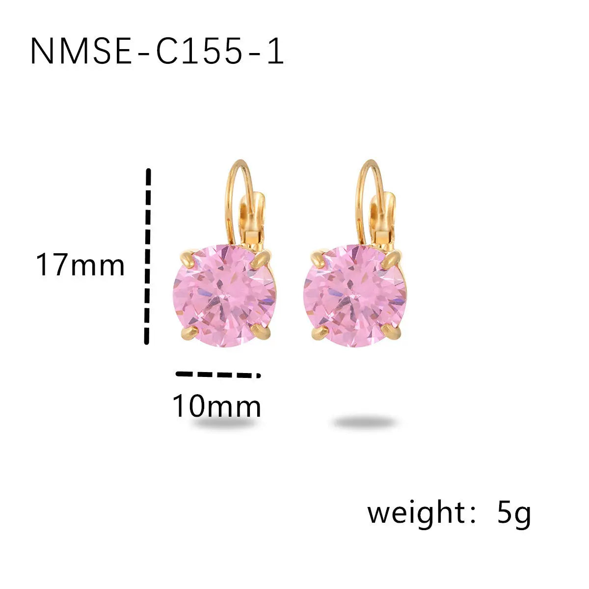Fashionable Simple Four-claw Single Diamond Stainless Steel Women's All-match High-grade Earrings - Norellé