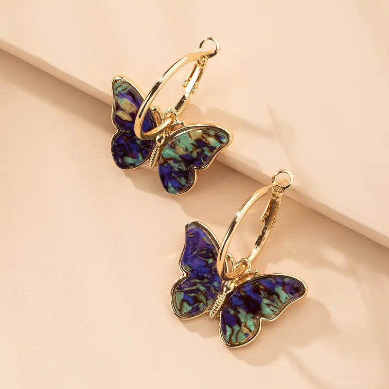 Fashion Simple Women Butterfly Studs
