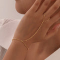 Stainless Steel Hand Support Chain Snake Chain Double Layer Twin - Norellé