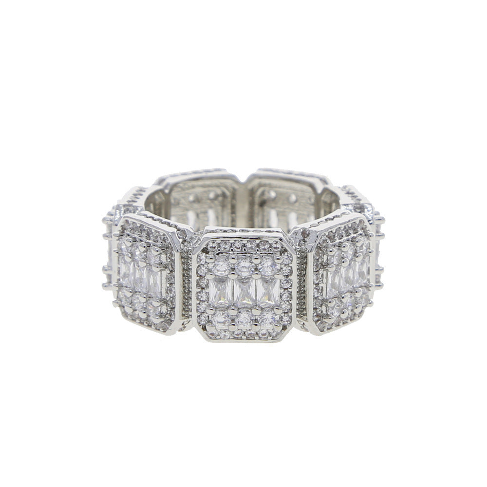 Square Zircon Ring European And American Fashion - Norellé