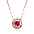 Women's Stylish Round Zircon Pendant Clavicle Chain - Norellé