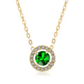 Women's Stylish Round Zircon Pendant Clavicle Chain - Norellé