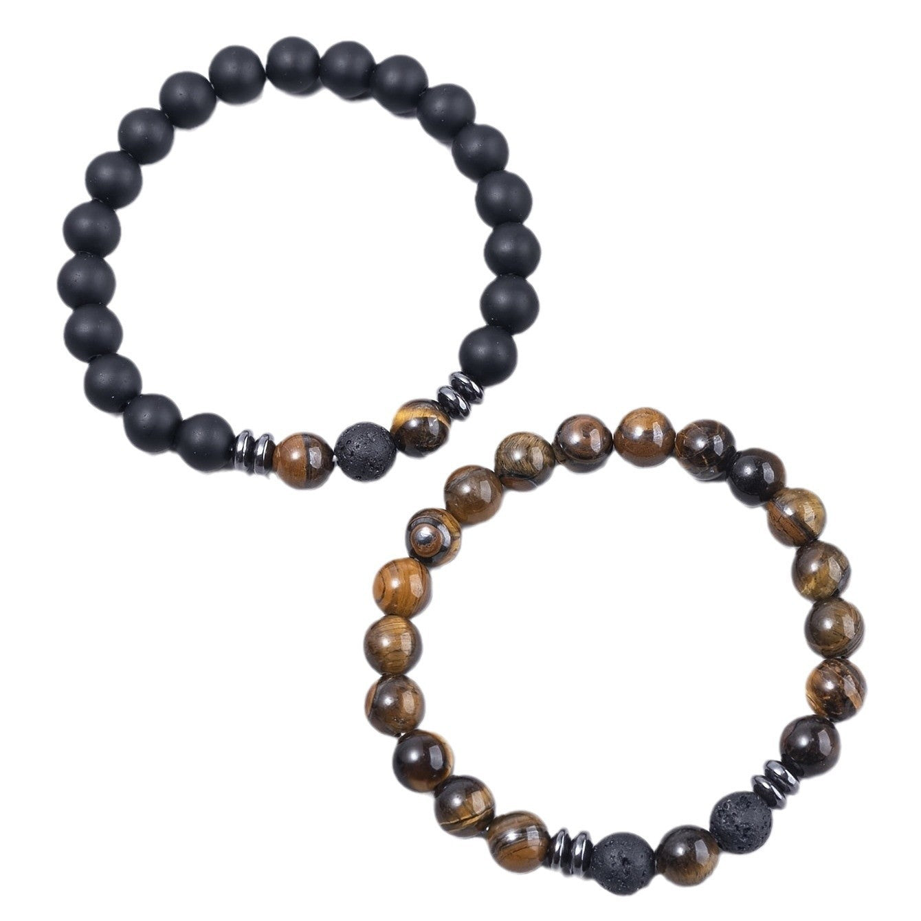 Volcanic Rock Bracelet Suit Men And Women Couple Style - Norellé