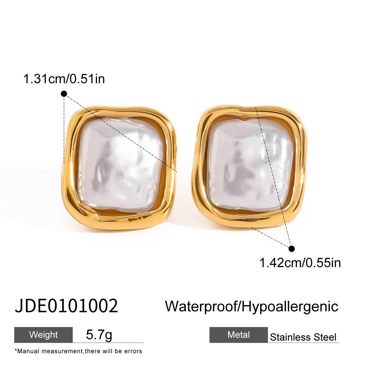 Stainless Steel Pearl Ring Titanium Steel No Fading - Norellé