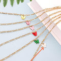 Simple Color Acrylic Butterfly Anklet - Norellé