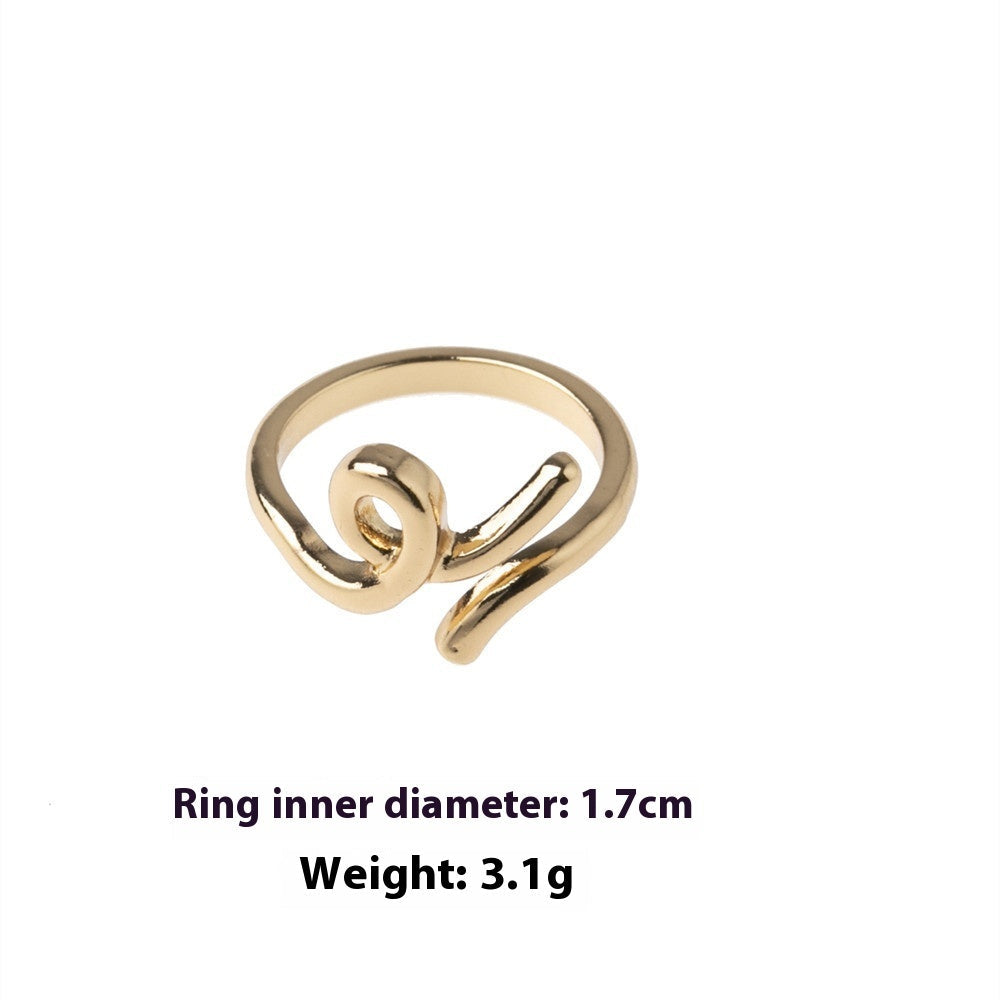 European And American Style Personality Geometry Ring - Norellé