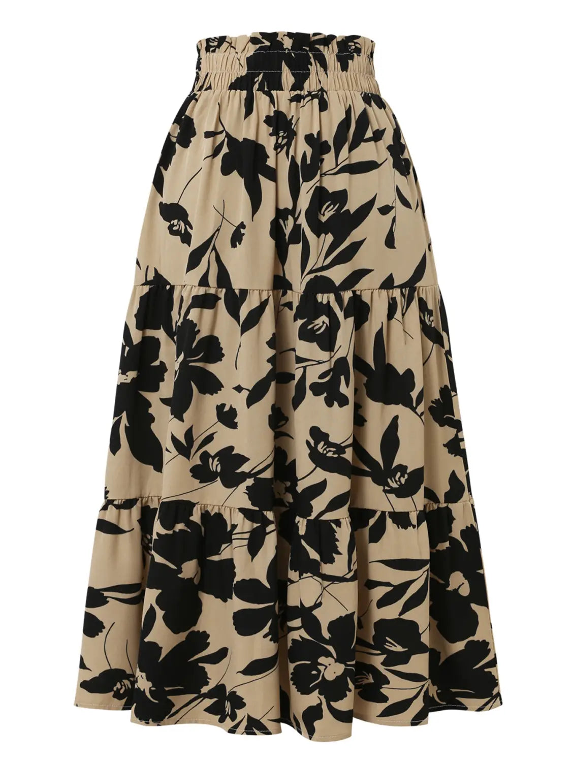 Printed A- Line Skirt Pleated Women