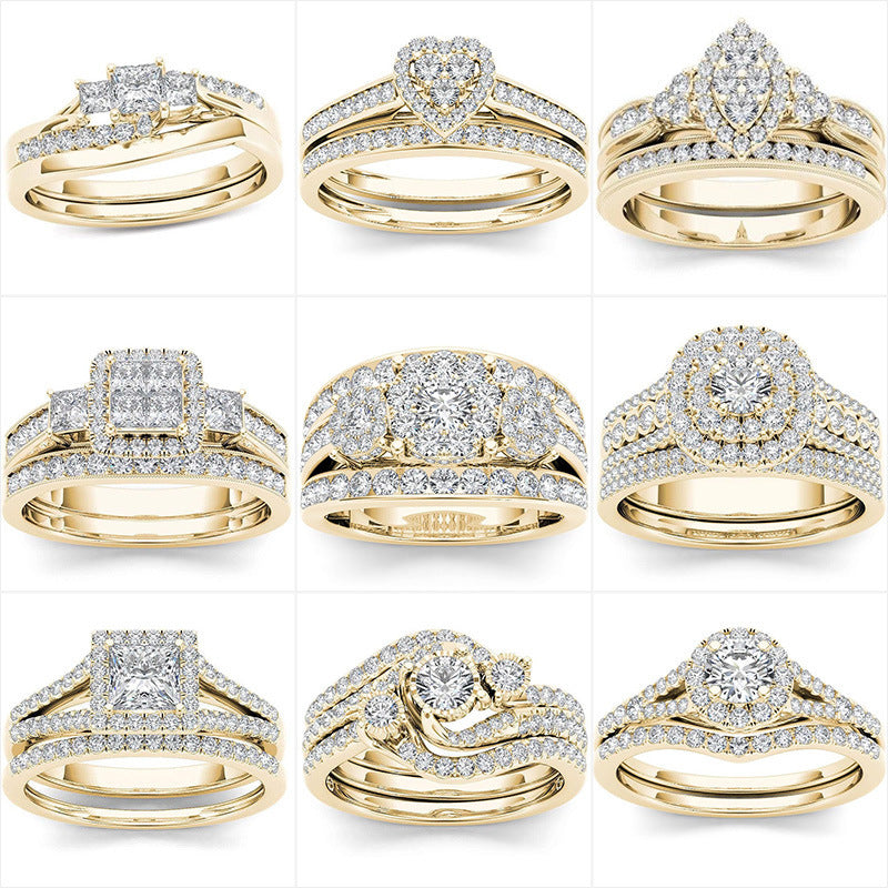 Couple Ring Gold-plated Inlaid - Norellé