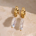 Stainless Steel Pearl Earrings High-grade Earrings - Norellé
