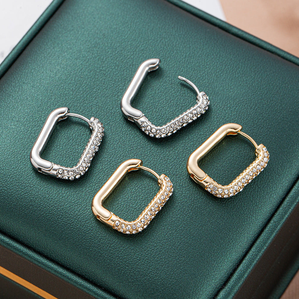 High-grade Round Ring Earrings Women - Norellé