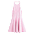 Wave Decoration Hanging Collar Dress - Norellé