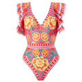 Women's Fashion One-piece Swimsuit Printing Suit - Norellé