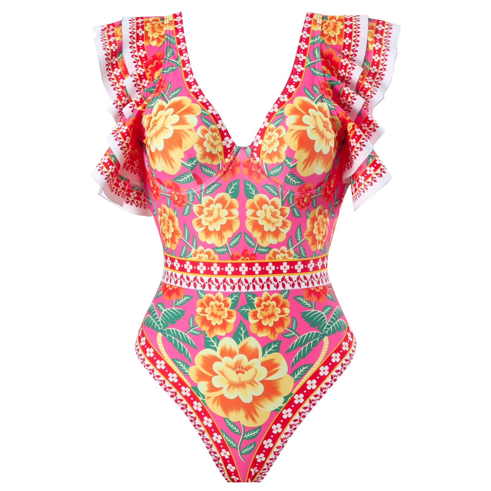 Women's Fashion One-piece Swimsuit Printing Suit - Norellé