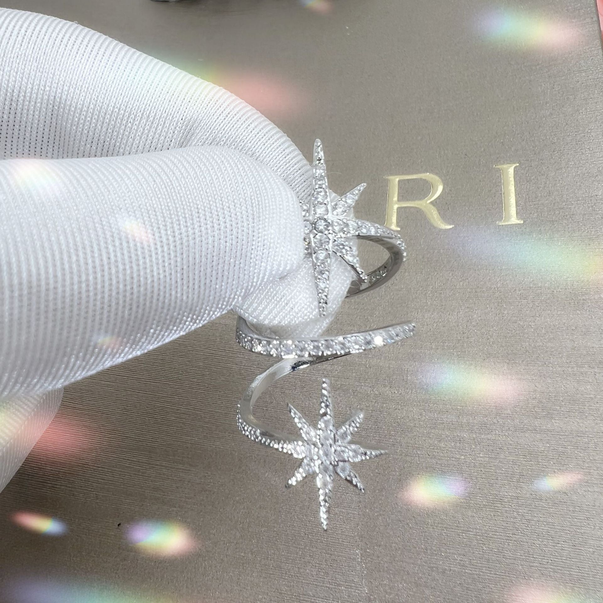 Geometric Asterism Ring Fashion - Norellé