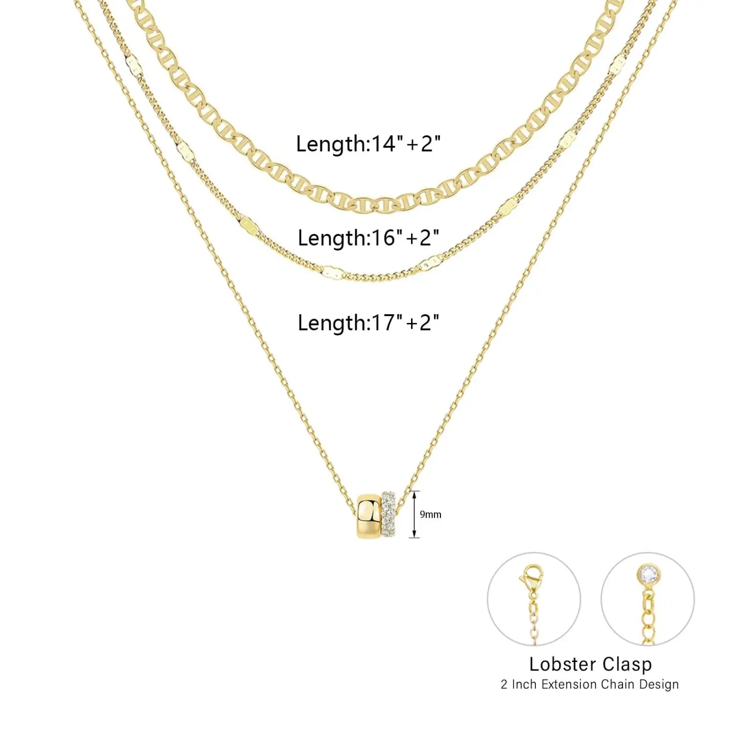 Necklace Zircon-laid Suit Women