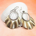 Fashion Leaf Two-tone Earrings - Norellé