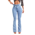 Slim Fit Stretch Fashion Light Color Bell-bottom Pants Women - Norellé