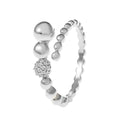 Diamond Oil-spot Glaze Flowers Ring - Norellé