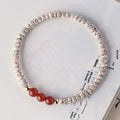 Single-wrap Bracelet Crescent Moon High Density Smooth And White - Norellé