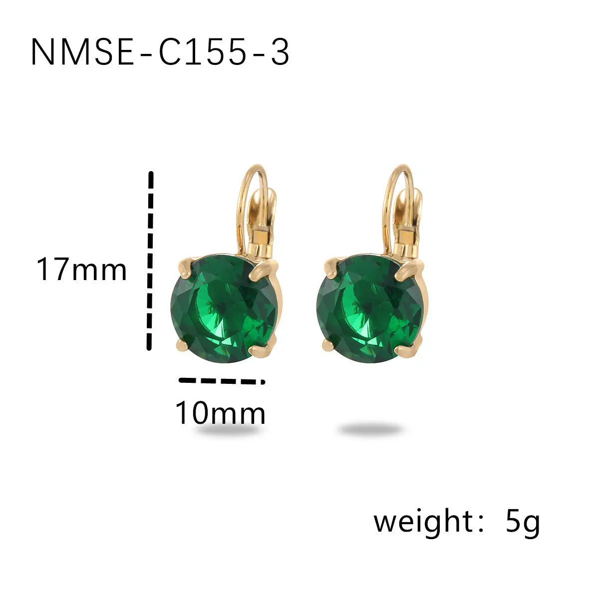 Fashionable Simple Four-claw Single Diamond Stainless Steel Women's All-match High-grade Earrings - Norellé