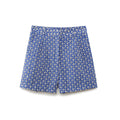 Embroidered High Waist Shorts - Norellé