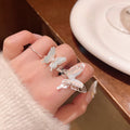 Korean Style Fairy Temperamental Colorful Butterfly Ring - Norellé