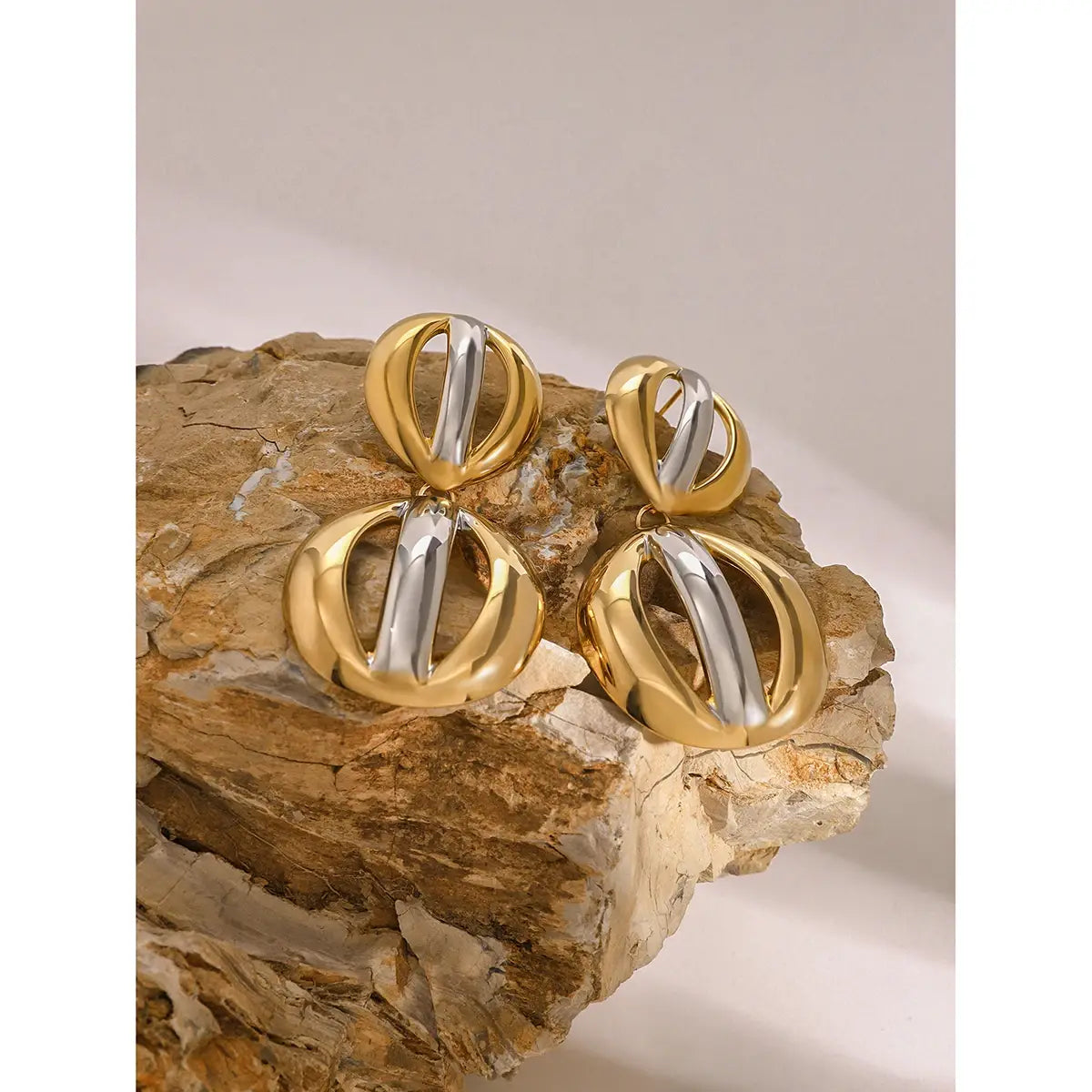 Tainless Steel Vintage Pendant Earrings