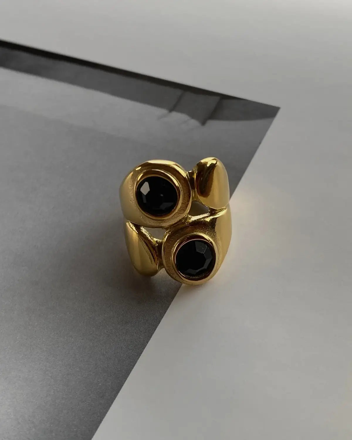 Vintage Stainless Steel Unique Heart Shaped Ring