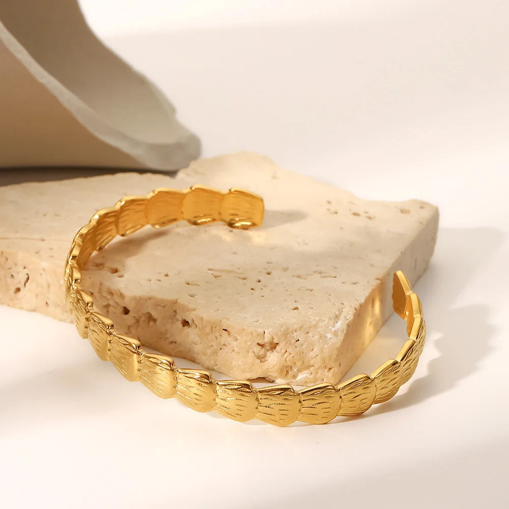 Stainless Steel Open Bracelet for Women