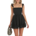 Elegant Women Summer Lace Floral Patchwork Corset Mini Dress - Norellé