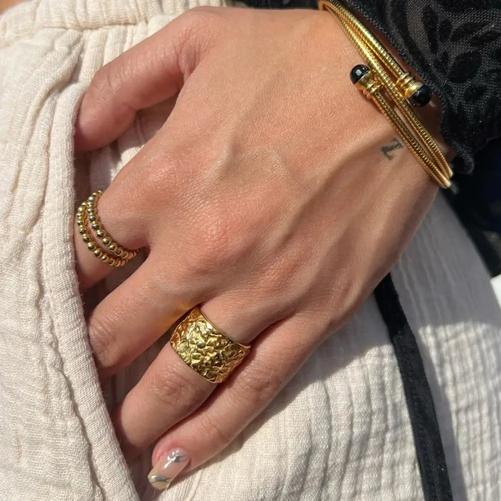 Vintage Stainless Steel Unique Heart Shaped Ring