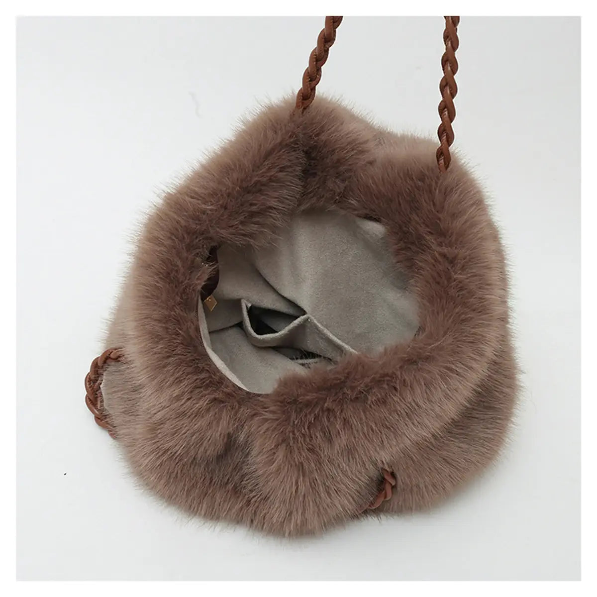 Women’s Fashionable Plush Large Capacity Tote Bag