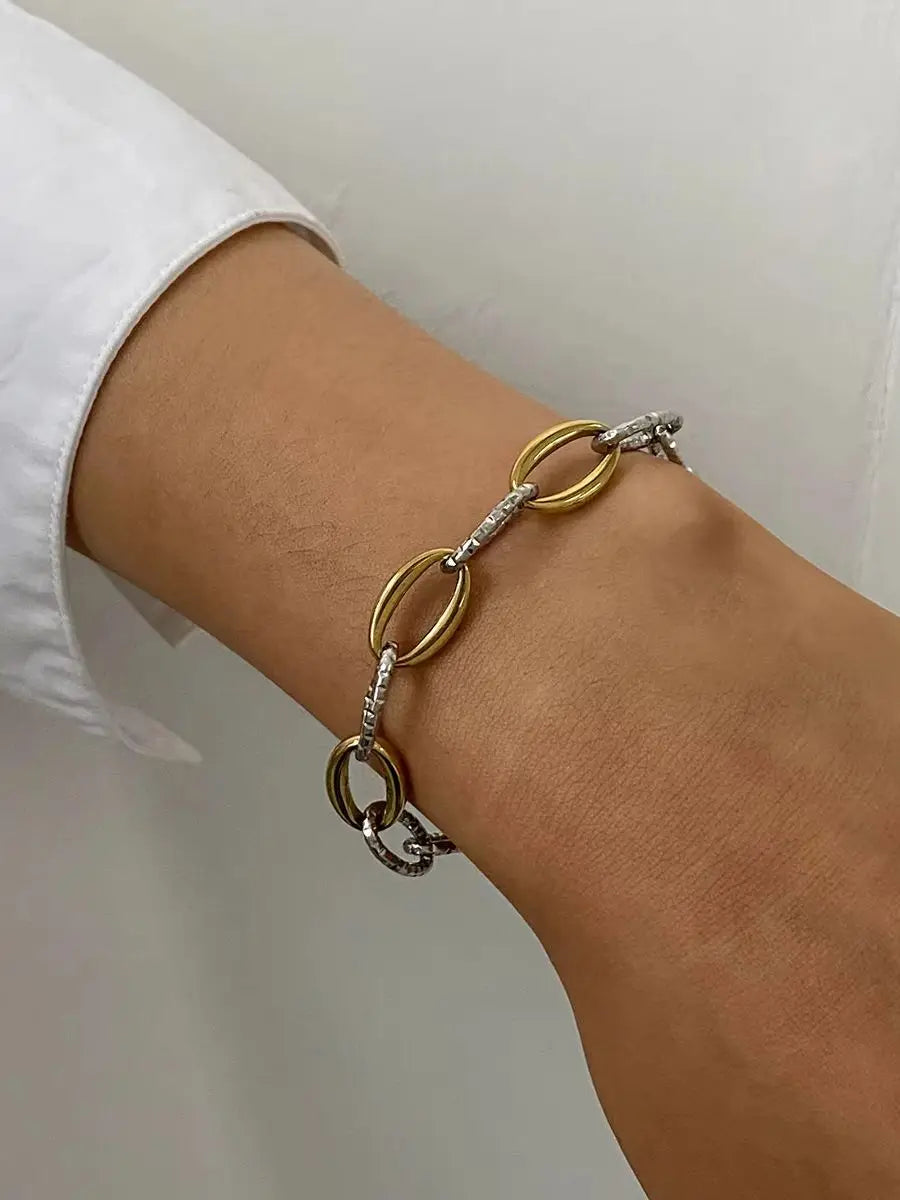 Stainless Steel Chain Bangle Bracelet