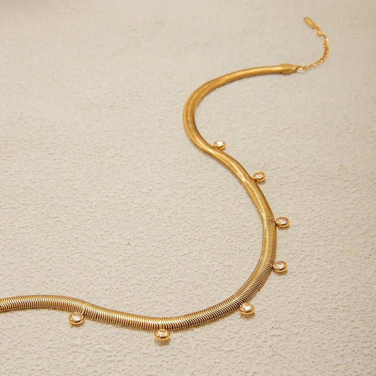 Stainless Steel Classic Snake Chain Necklace