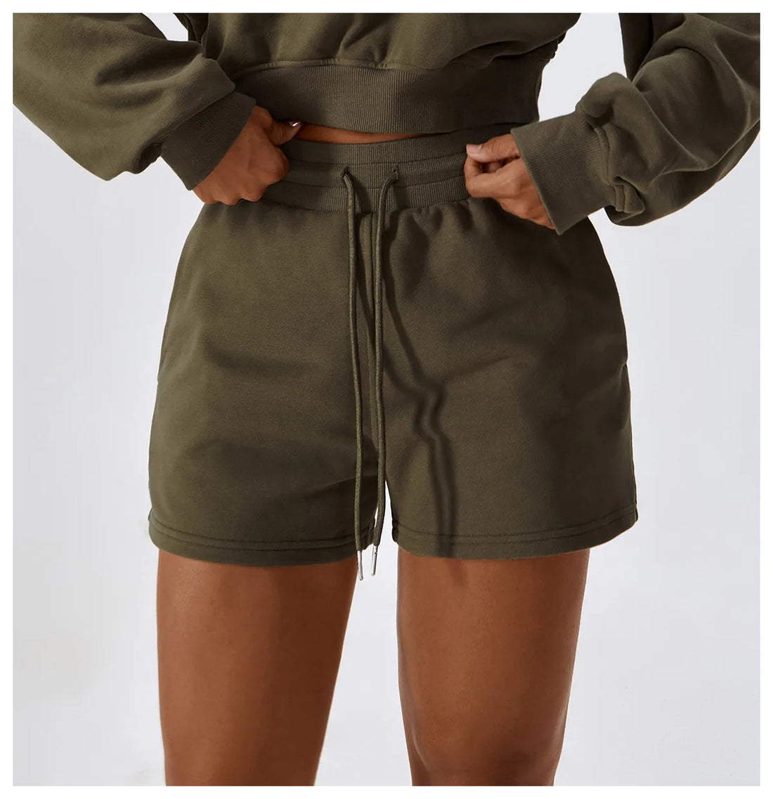Hoodie Set Breathable Cotton Fabric Elastic Waist Elastic - Norellé