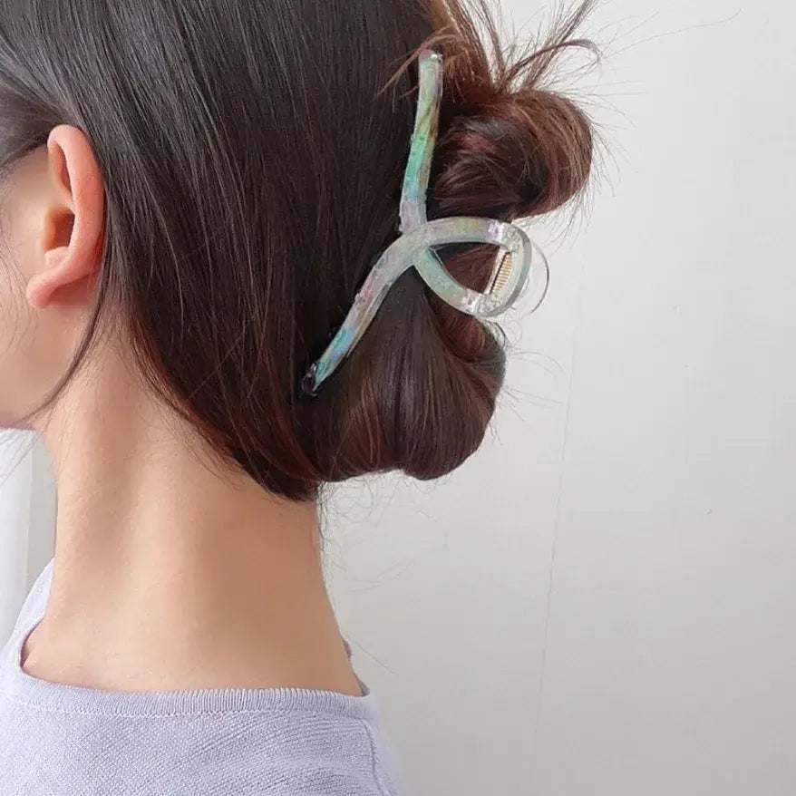 Acrylic Hair Clip Geometry Hairpin