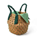 Colored Diamonds Hand-sewn Woven Bag