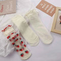 Summer Transparent Tube Socks Strawberry Lolita Style