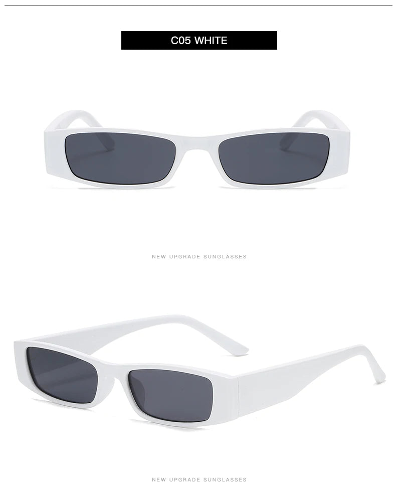 2pcs Narrow Frame Square Sunglasses Women