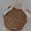 Colored Diamonds Hand-sewn Woven Bag