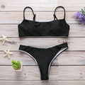 Solid Bikini Set Women Swimming Suit Swimsuit - Norellé