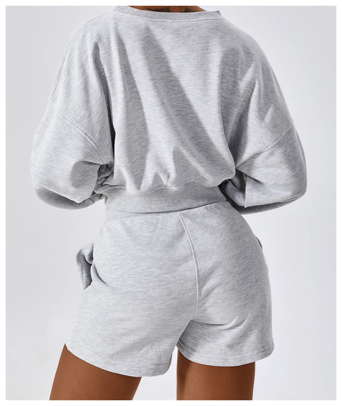 Hoodie Set Breathable Cotton Fabric Elastic Waist Elastic - Norellé