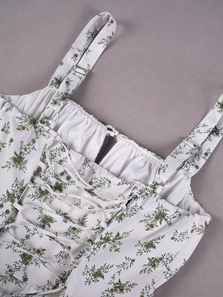High Quality Women's Summer Sundress Floral Print Dresses Elegant Midi - Norellé