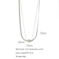 New Double-layer Micro-inlaid Luck Bringer Necklace - Norellé