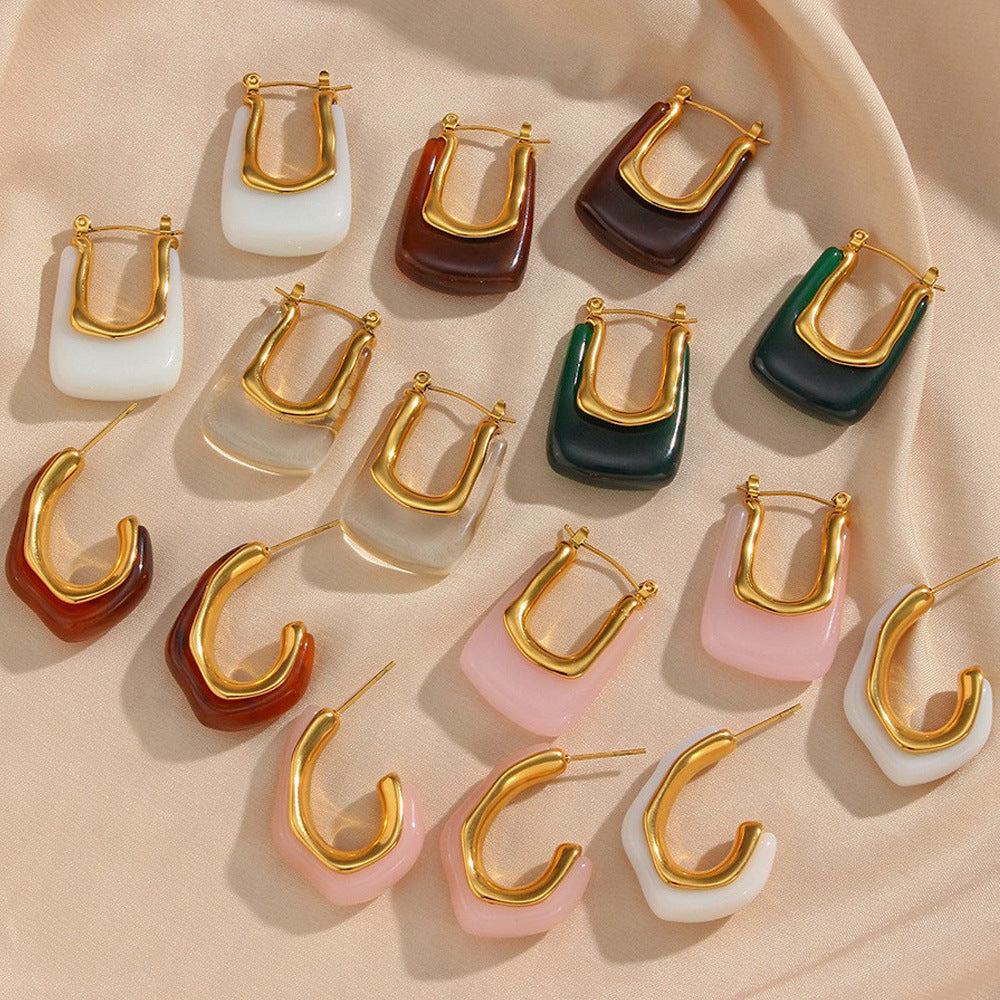 Fashion Minimalist Popular C- Shaped Earrings - Norellé