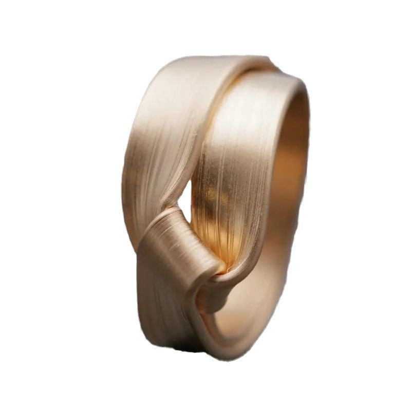 Fashion Handmade Brushed Ring Simple All-match - Norellé