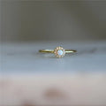 Opal Vintage Court Style Sterling Silver Ring - Norellé