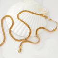 Cross-border European And American Small Round Bead Chain Necklace Bracelet Set - Norellé