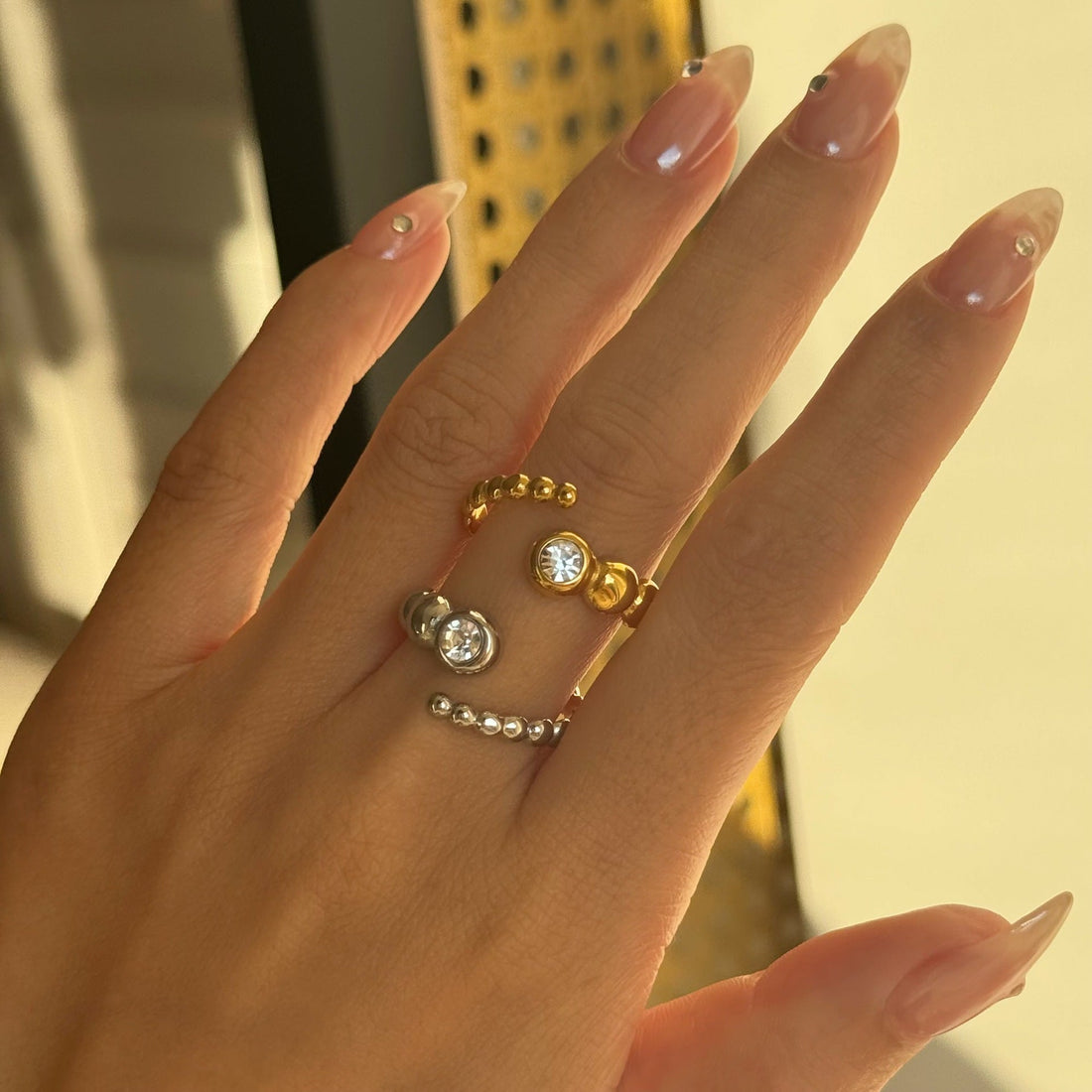 Stainless Steel Fashion Ring Advanced Sense - Norellé