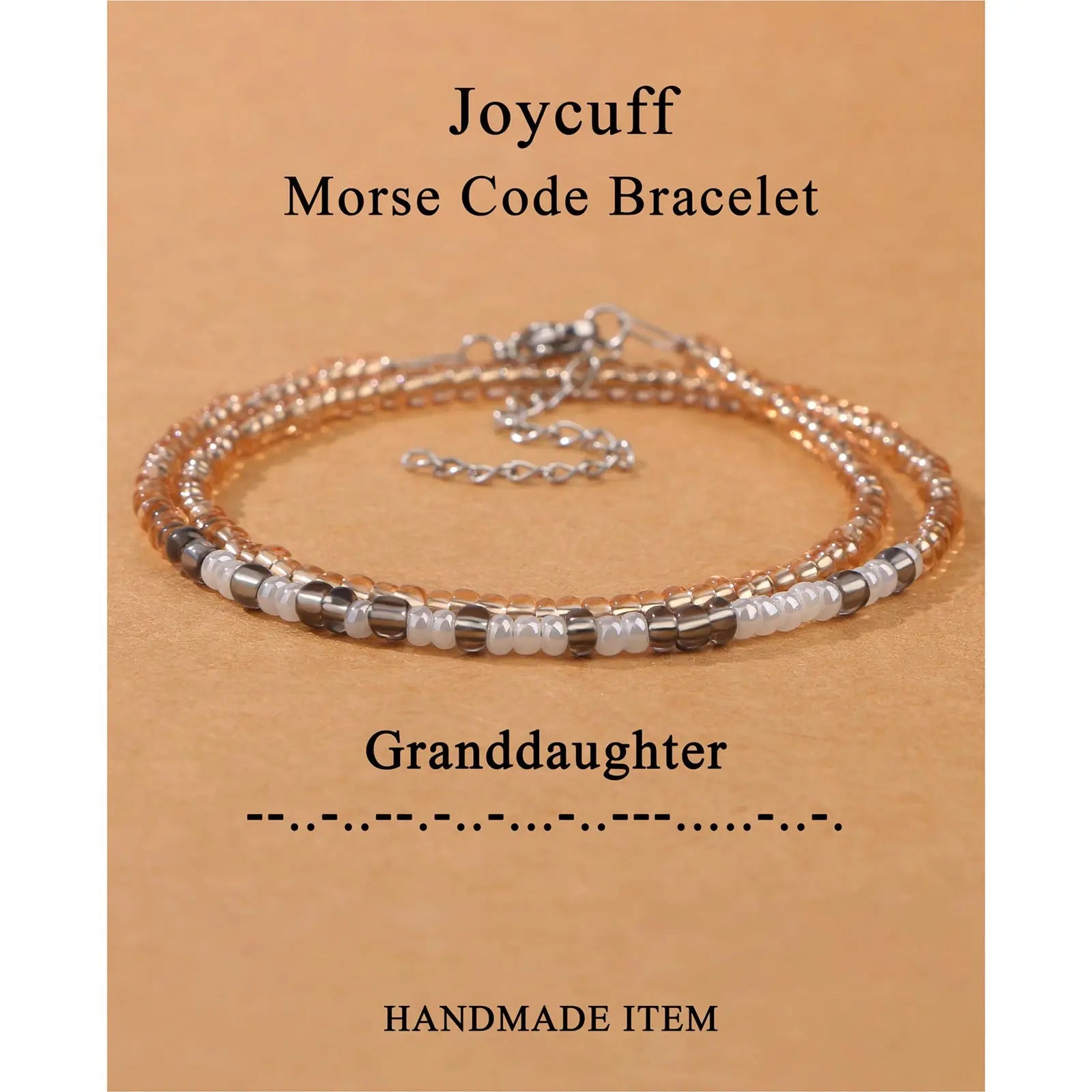 Hand-woven Adjustable Bead Crystal Multi-layer Password Bracelet - Norellé
